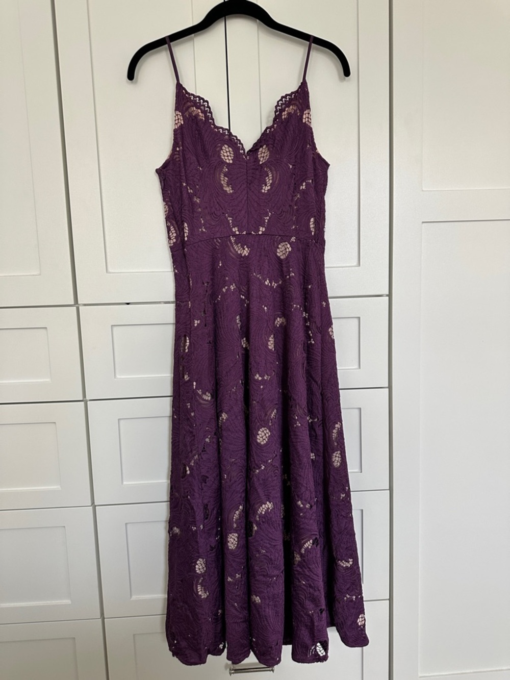 Worn once! Anthropologie Moulinette Soeurs
Purple Lace Dress - Picture 6 of 8